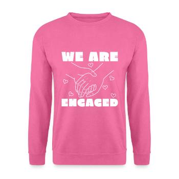 Proposition de mariage Couple cadeau fiançailles - Sweat-shirt Unisexe - rose - Devant