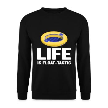 Rafting Wassersport | River Tubing Fluss Geschenke - Unisex Pullover - Schwarz - Vorne - Alina (178cm) & Michal (187cm)