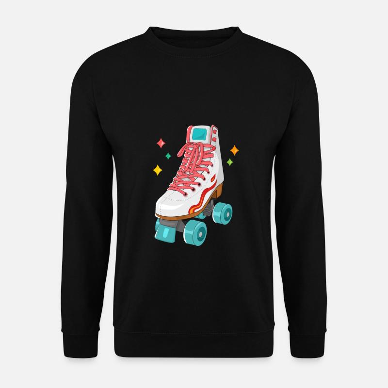 rollerskates retro rollschuhe - Unisex Pullover - Schwarz