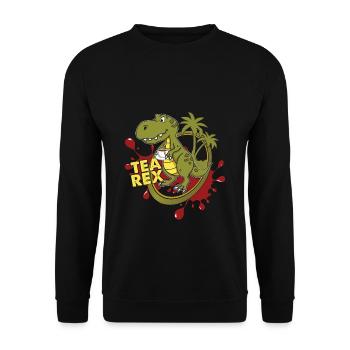 TREX 1 - Unisex Pullover - Schwarz - Vorne - Alina (178cm) & Michal (187cm)