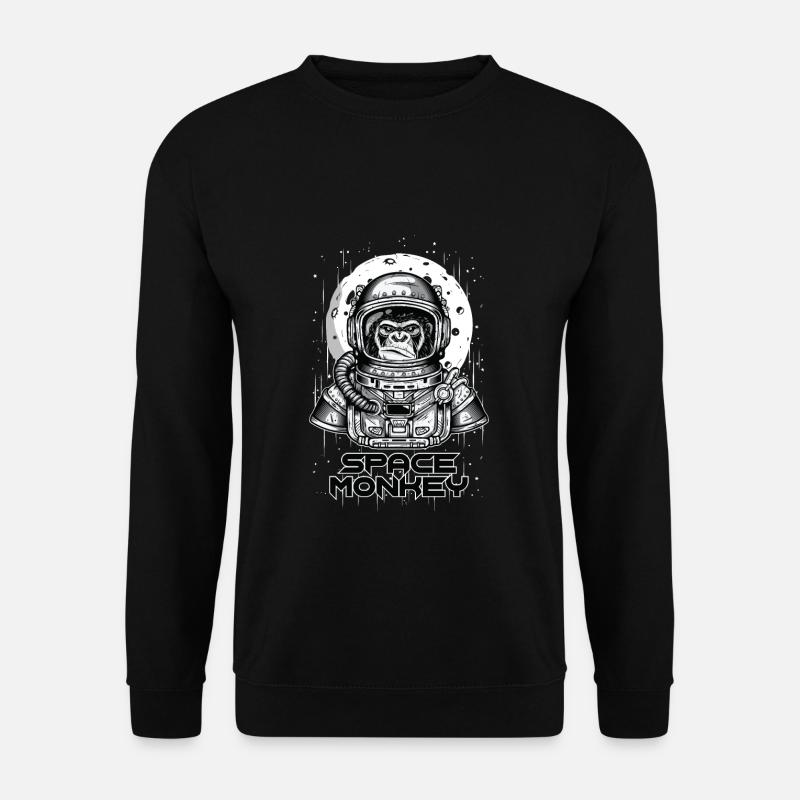 SPACE MONKEY - Unisex Sweatshirt - black