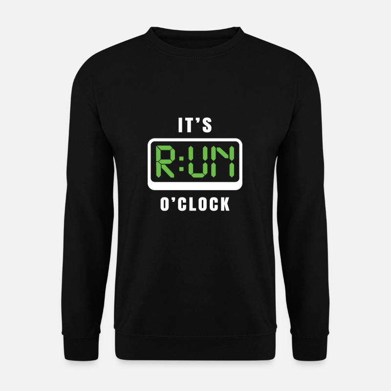 ITS RUN O CLOCK - Unisex Pullover - Schwarz