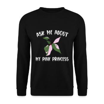 Plant - Unisex Sweatshirt - black - Front - Alina (178cm) & Michal (187cm)