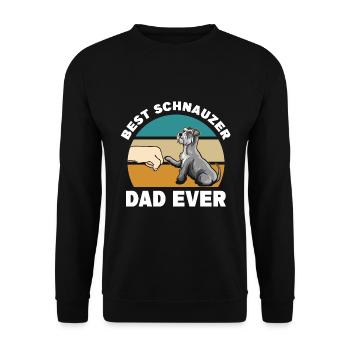 Schnauzer dog breed | Dog Dog Friend Gifts - Unisex Sweatshirt - black - Front - Alina (178cm) & Michal (187cm)
