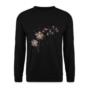 Sport Cheerleading Geschenk Pusteblume Cheerleader - Unisex Pullover - Schwarz - Vorne - Alina (178cm) & Michal (187cm)