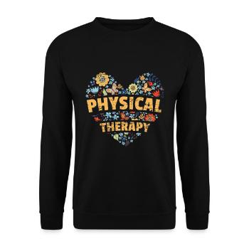 Physiotherapy - Unisex Sweatshirt - black - Front - Alina (178cm) & Michal (187cm)