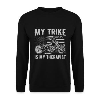 Dictons trike - Sweat-shirt Unisexe - noir - Devant - Alina (178cm) & Michal (187cm)