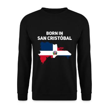 République dominicaine - Sweat-shirt Unisexe - noir - Devant - Alina (178cm) & Michal (187cm)