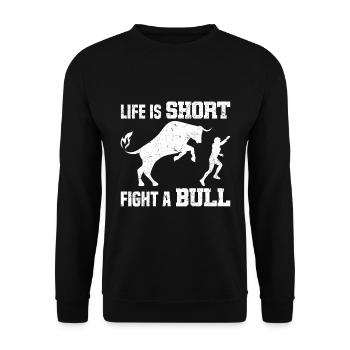 Rodeo - Unisex Pullover - Schwarz - Vorne - Alina (178cm) & Michal (187cm)