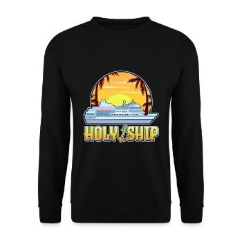 Kreuzfahrt Urlaub - Unisex Pullover - Schwarz - Vorne - Alina (178cm) & Michal (187cm)