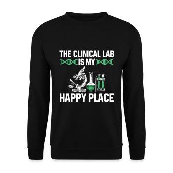 Medizinische Laboranten | Labor Chemie Geschenke - Unisex Pullover - Schwarz - Vorne - Alina (178cm) & Michal (187cm)