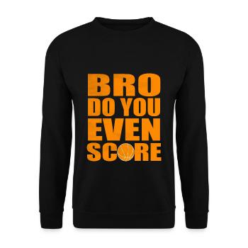 Basketball lustiger Spruch Sprueche - Unisex Pullover - Schwarz - Vorne - Alina (178cm) & Michal (187cm)