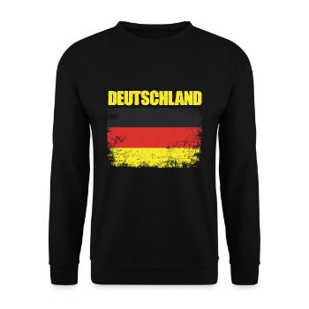 Fantastic German flag for German - Unisex Sweatshirt - black - Front - Alina (178cm) & Michal (187cm)