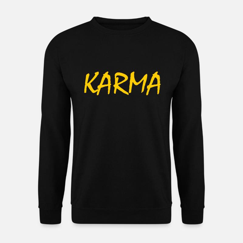 Karma - Unisex Pullover - Schwarz