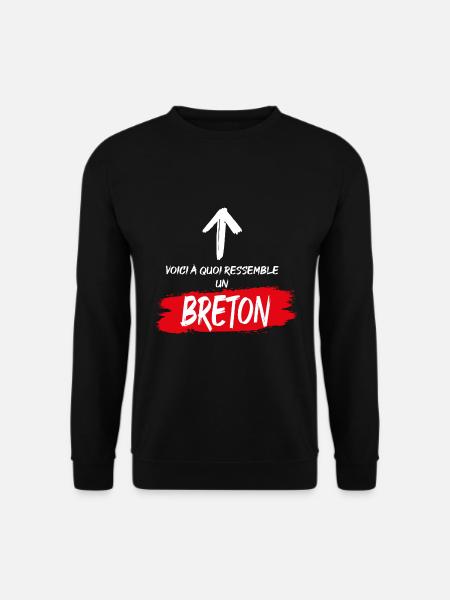 So sieht ein Breton aus - Unisex Pullover - Schwarz