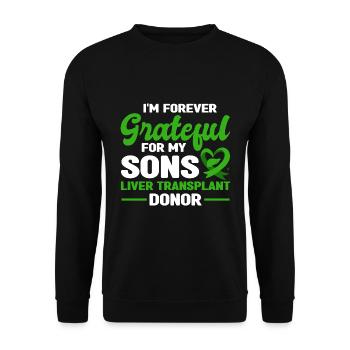 Organspender - Unisex Pullover - Schwarz - Vorne - Alina (178cm) & Michal (187cm)
