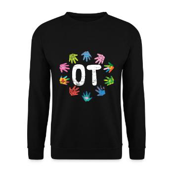 Ergo Practice Gift Therapists Occupational Therapy - Unisex Sweatshirt - black - Front - Alina (178cm) & Michal (187cm)