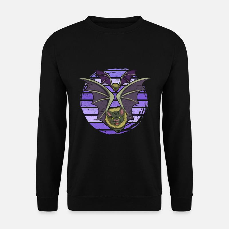 Retro Bat - Unisex Sweatshirt - black