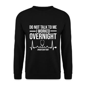 Atemtherapeut Geschenke | Atemtherapeuten Arzt - Unisex Pullover - Schwarz - Vorne - Alina (178cm) & Michal (187cm)
