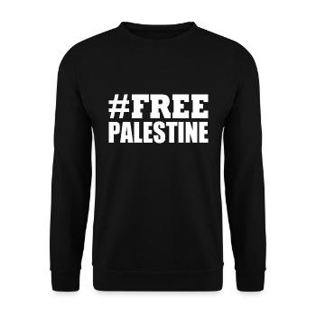 Free palestine - Sweat-shirt Unisexe - noir - Devant - Alina (178cm) & Michal (187cm)