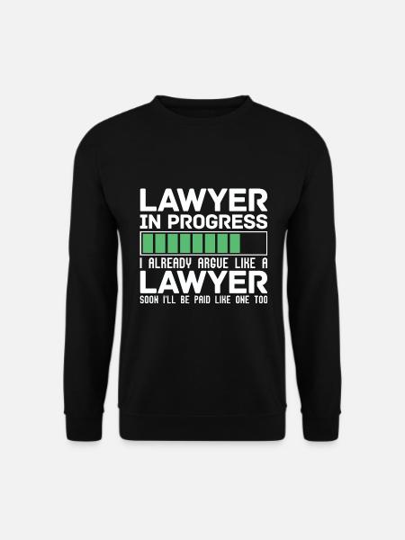 Lustiges Geschenk Ich streite schon wie ein Anwalt - Unisex Pullover - Schwarz