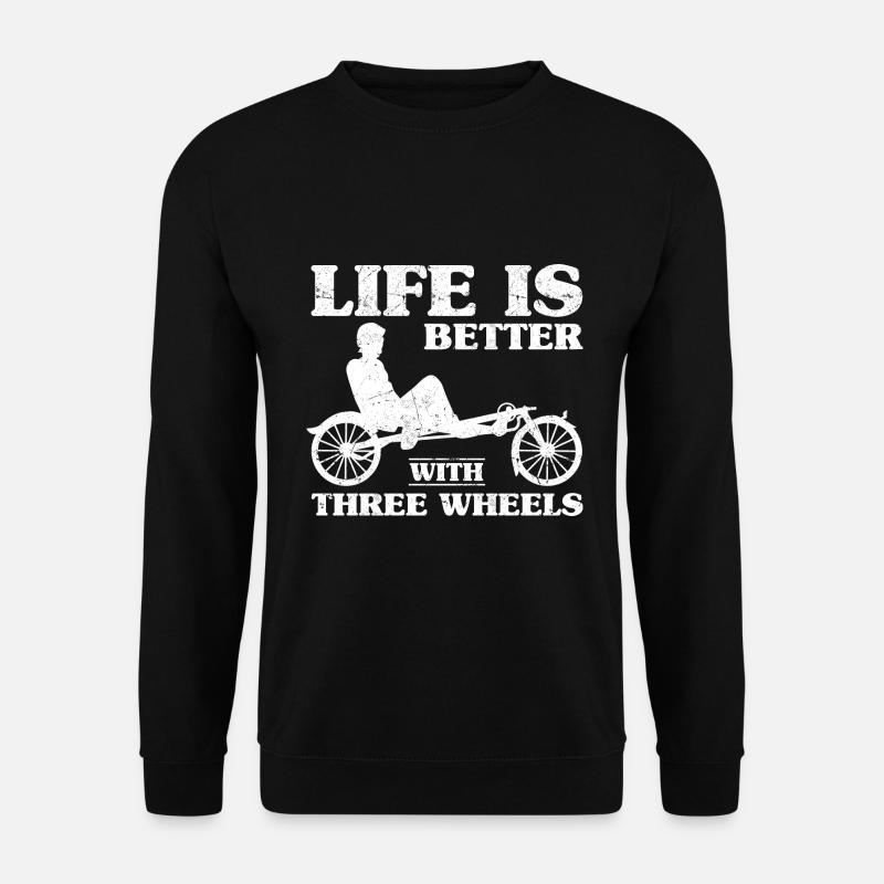 Velomobil | Recumbent Trike Triker Sport Geschenk - Unisex Pullover - Schwarz