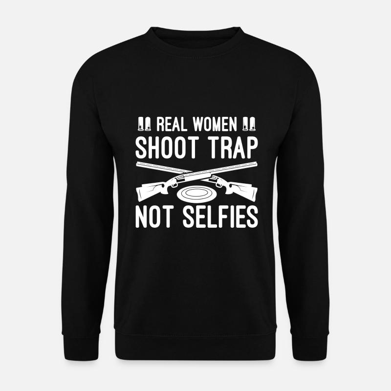 Trapschießen - Unisex Pullover - Schwarz