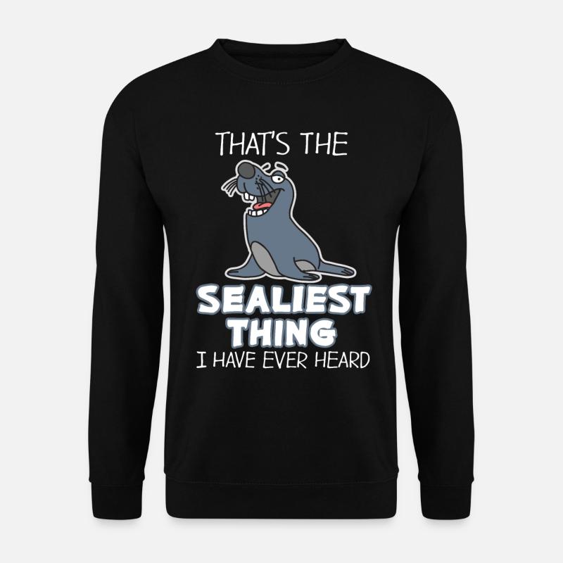 Seehund - Unisex Pullover - Schwarz