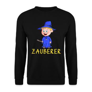 Magician - Wizard - Unisex Sweatshirt - black - Front - Alina (178cm) & Michal (187cm)