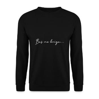 Kroatien Sprüche Geschenk Kroatisch - Unisex Pullover - Schwarz - Vorne - Alina (178cm) & Michal (187cm)