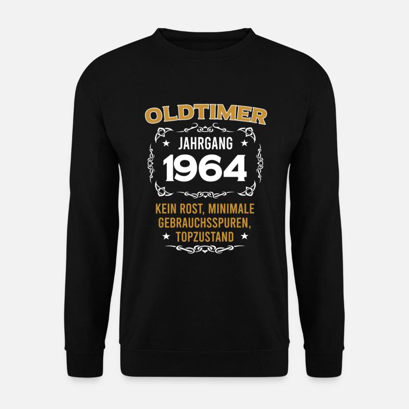 Geburtstag, Original Old Timer, Baujahr 1964 - Unisex Pullover - Schwarz