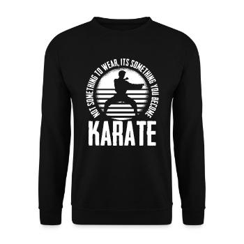 Es ist etwas, das du zu Karate Fighter Karate - Unisex Pullover - Schwarz - Vorne - Alina (178cm) & Michal (187cm)