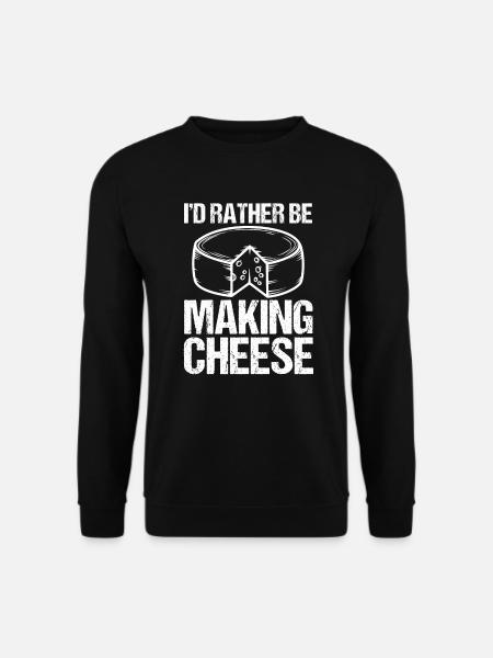 I would rather cheese-cheese-cheese-cheese lovers - Unisex Sweatshirt - black