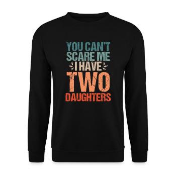 Tu ne peux pas m’effrayer - Sweat-shirt Unisexe - noir - Devant - Alina (178cm) & Michal (187cm)