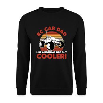 Rc Car Dad like a normal father but cooler - Unisex Sweatshirt - black - Front - Alina (178cm) & Michal (187cm)