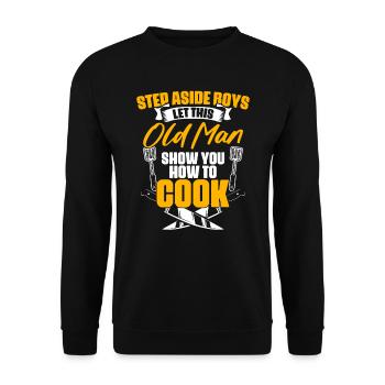 Humour culinaire drôle pour un professionnel - Sweat-shirt Unisexe - noir - Devant - Alina (178cm) & Michal (187cm)
