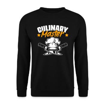 Maître culinaire Fun Cuisine professionnelle - Sweat-shirt Unisexe - noir - Devant - Alina (178cm) & Michal (187cm)