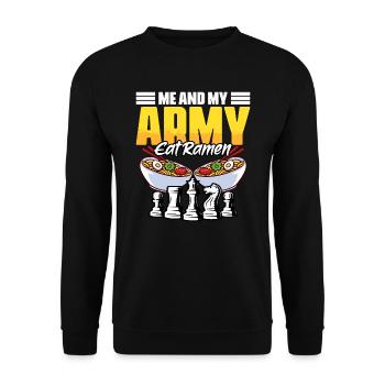 Funny board game sports humor for a - Unisex Sweatshirt - black - Front - Alina (178cm) & Michal (187cm)