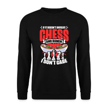 Funny board game humor for a ramen - Unisex Sweatshirt - black - Front - Alina (178cm) & Michal (187cm)