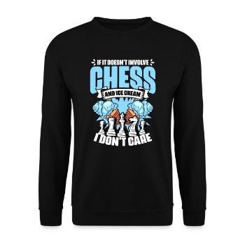 Fun board game humor for a - Unisex Sweatshirt - black - Front - Alina (178cm) & Michal (187cm)