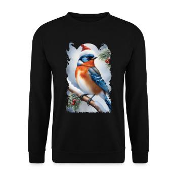 Christmas bird 7 - Sweat-shirt Unisexe - noir - Devant - Alina (178cm) & Michal (187cm)
