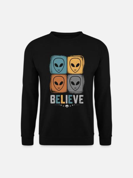 Croyance en l’espace incompréhensible - Sweat-shirt Unisexe - noir