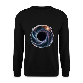 Beauté Cosmique Trou Noir - Sweat-shirt Unisexe - noir - Devant - Alina (178cm) & Michal (187cm)