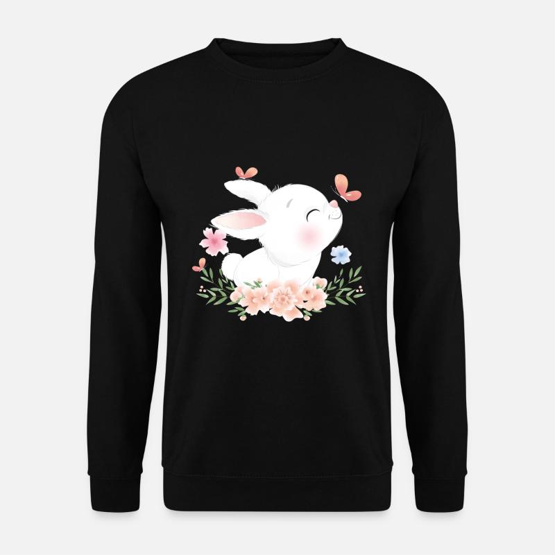 Lapin doux Bébé - Sweat-shirt Unisexe - noir