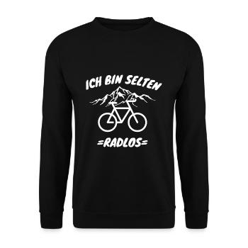 RARELY CYCLING BIKE RIDE GIFT - Unisex Sweatshirt - black - Front - Alina (178cm) & Michal (187cm)