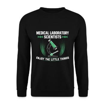 Chemist - Unisex Sweatshirt - black - Front - Alina (178cm) & Michal (187cm)