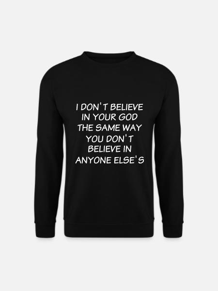 Atheisten Geschenke | Religion Atheismus Kirche - Unisex Pullover - Schwarz