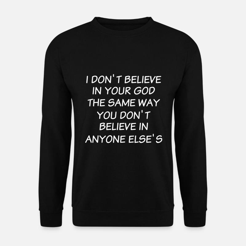 Atheisten Geschenke | Religion Atheismus Kirche - Unisex Pullover - Schwarz