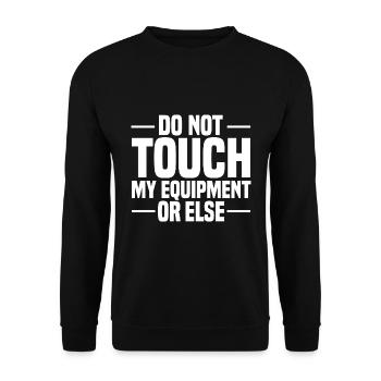 Bühnentechnik Geschenke | Bühnentechniker Stage - Unisex Pullover - Schwarz - Vorne - Alina (178cm) & Michal (187cm)