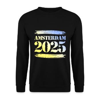 Amsterdam 2025 - Unisex Sweatshirt - black - Front - Alina (178cm) & Michal (187cm)